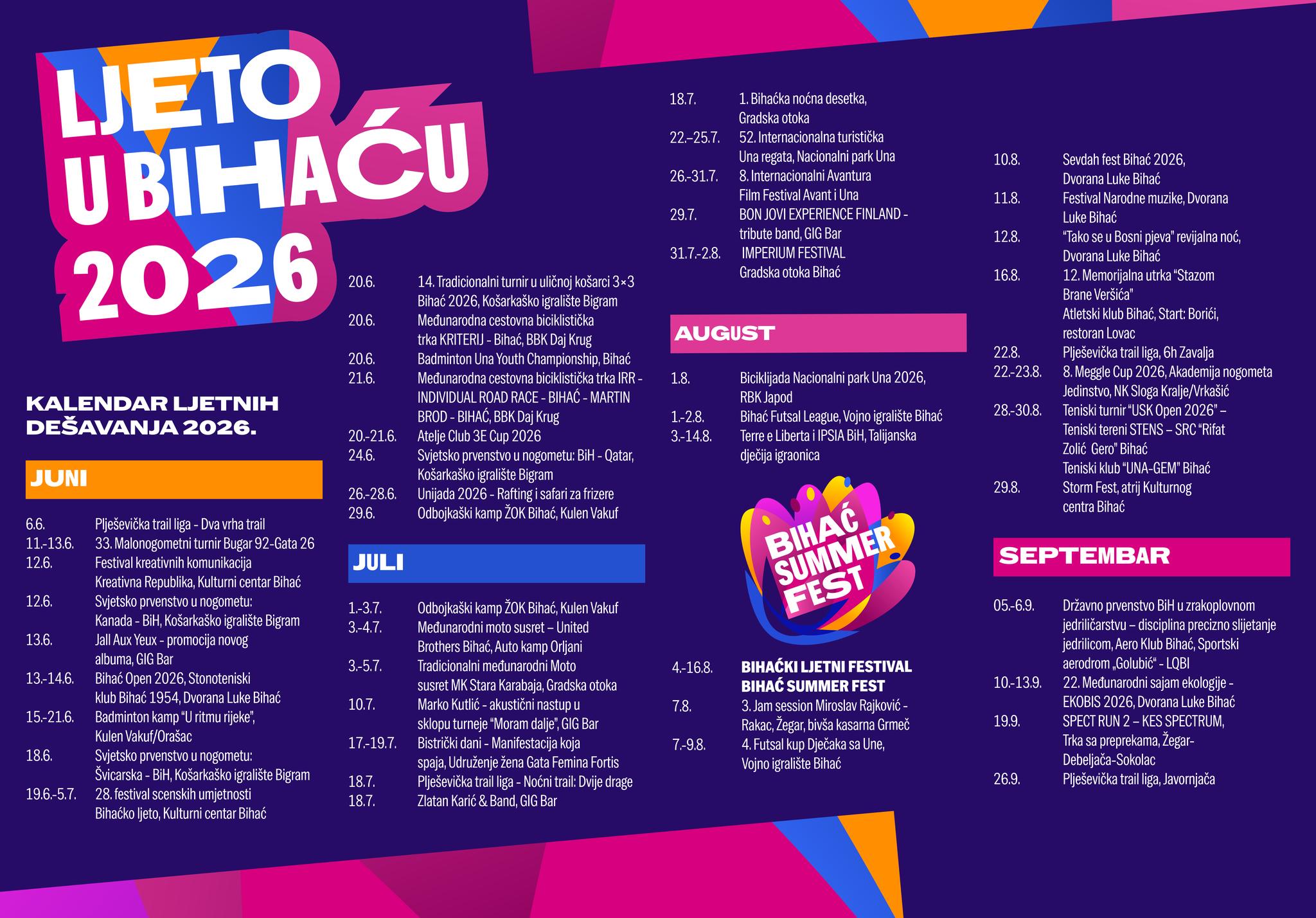 Bihać Ljeto 2026